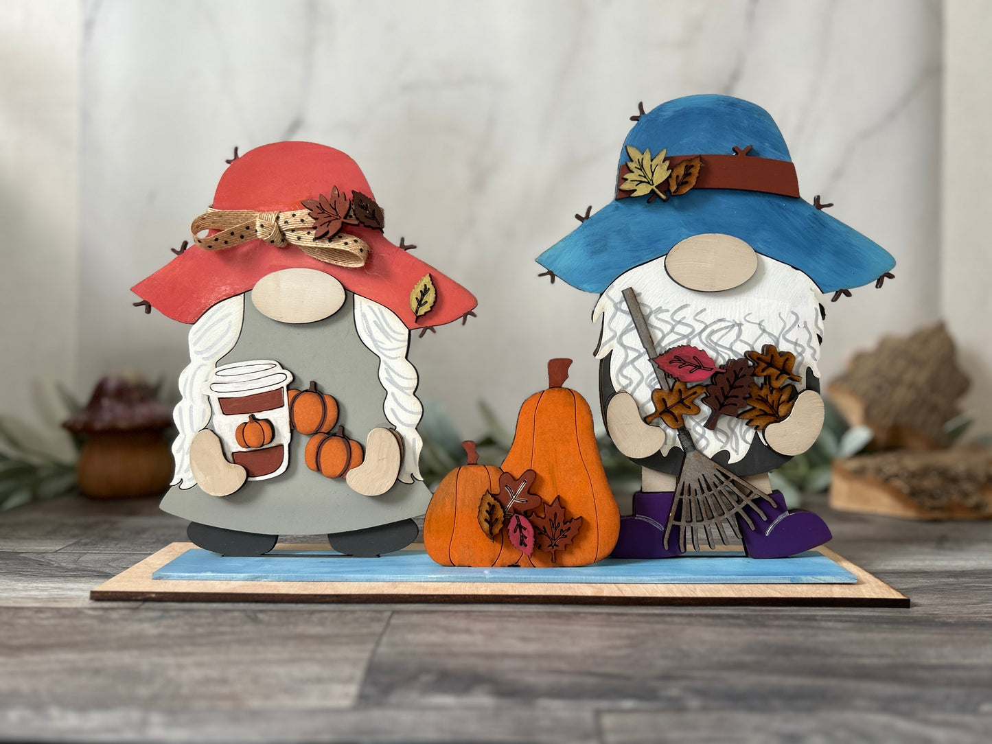 A Pair of Gnomes - Interchangeable Standing - DIY Kit