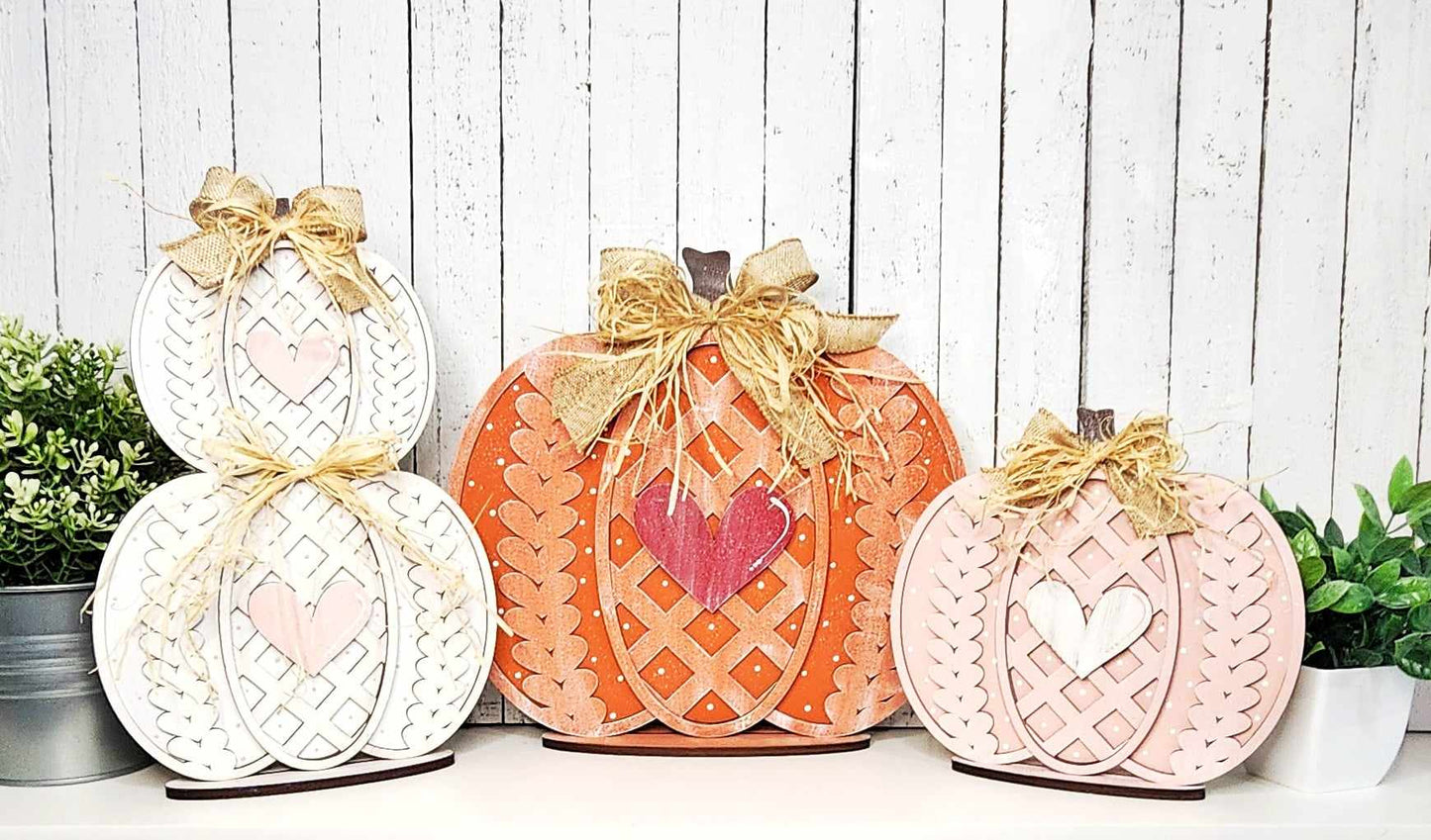 Stacked Sweater Pumpkins - Shelf Sitter - DIY Kit