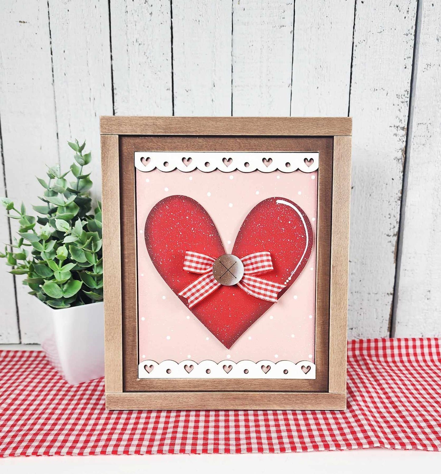 Be My Valentine Frame Trio - Shelf Sitter - DIY Kit