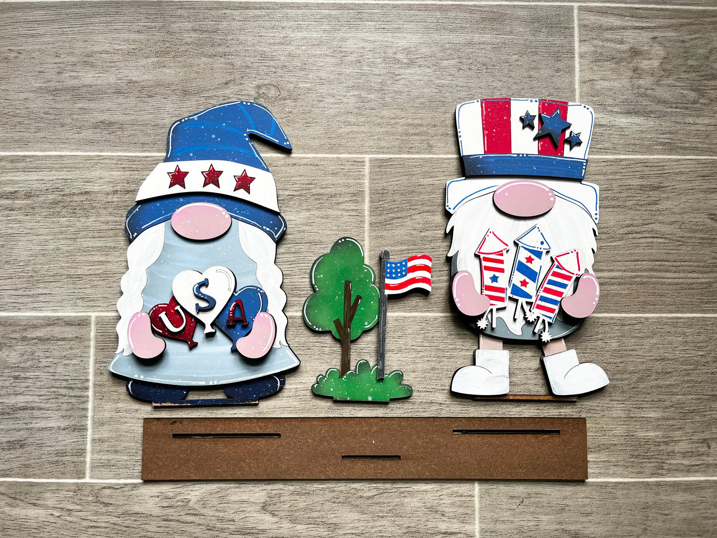 A Pair of Gnomes - Interchangeable Standing - DIY Kit