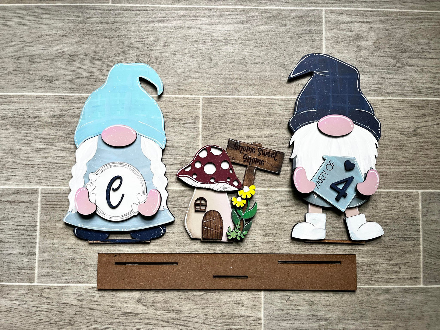 A Pair of Gnomes - Interchangeable Standing - DIY Kit