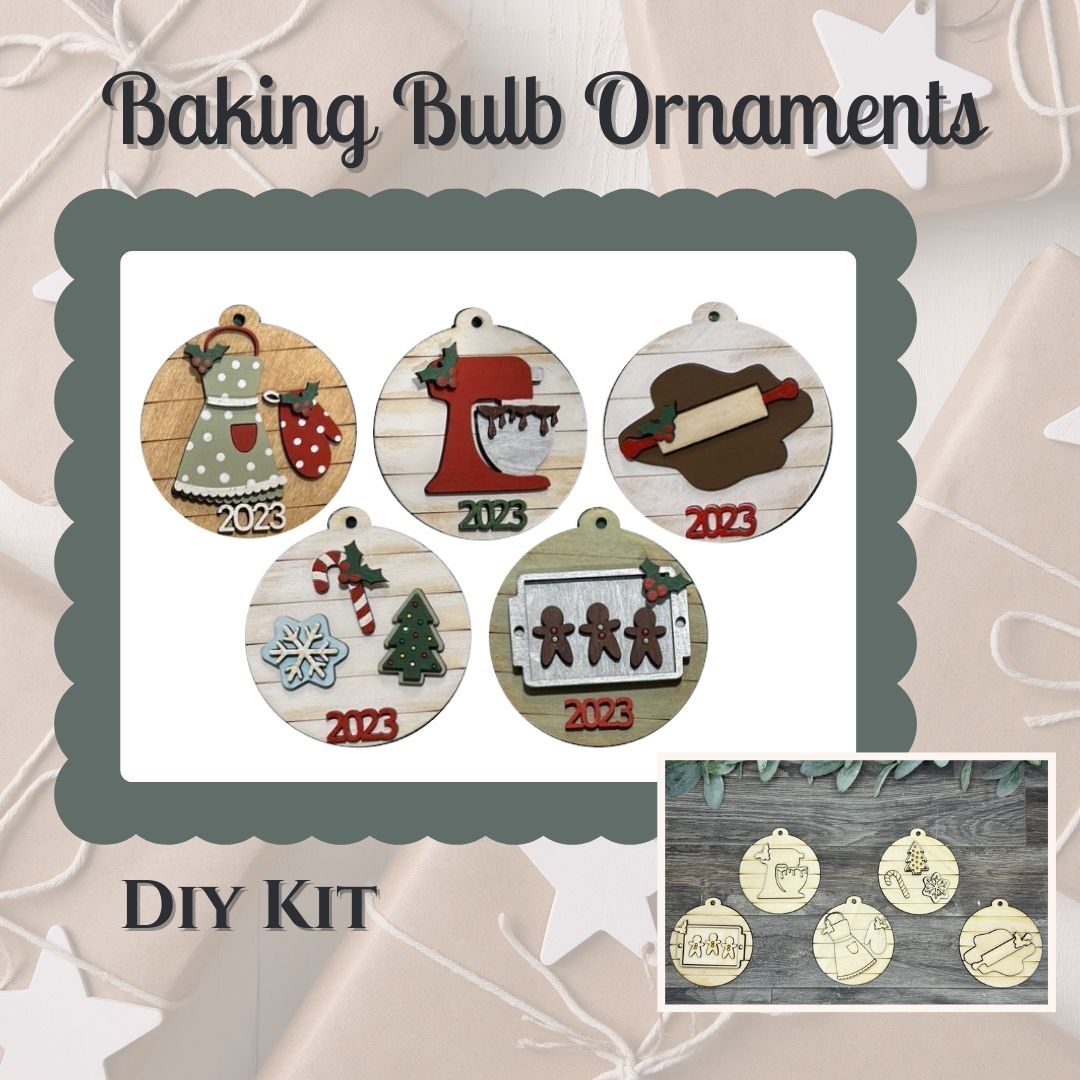 Baking Themed Ornament Set