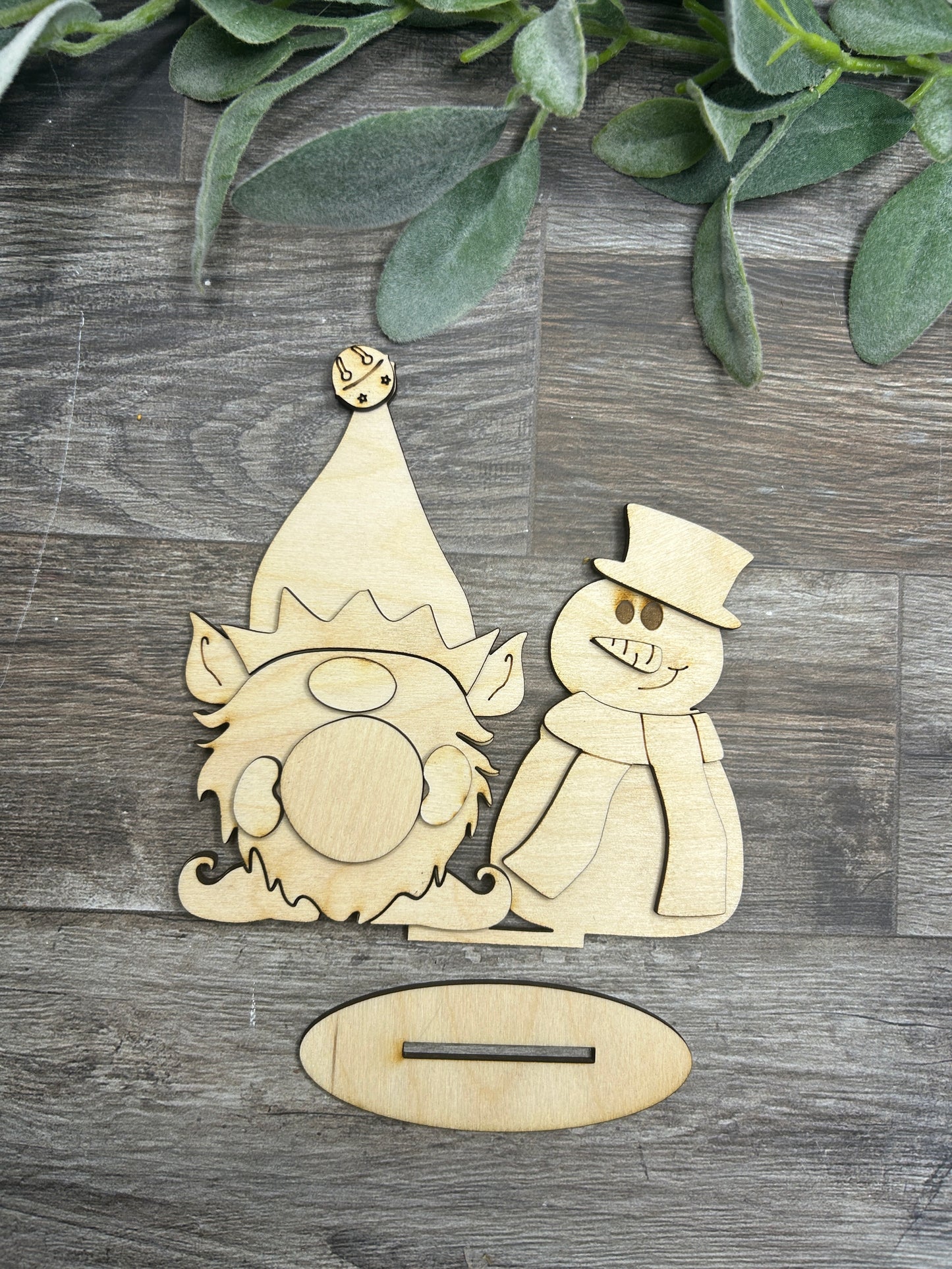 Christmas Gnomes - Shelf Sitter Decor - DIY KIT