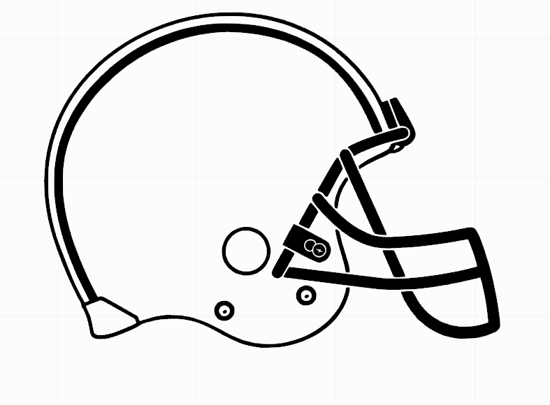 Football Helmet Cutter STL File