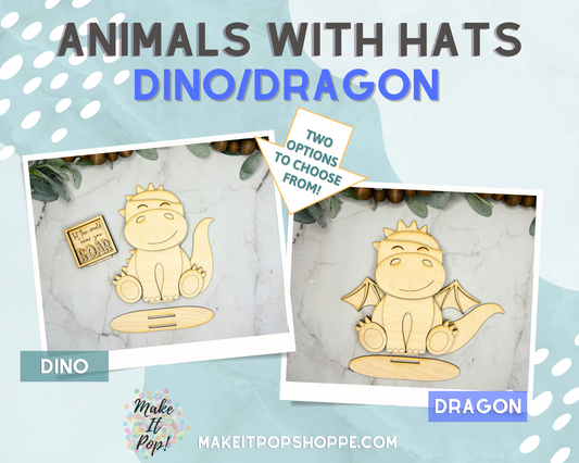 Dragon with Hats - Standing Decor - DIY Kit