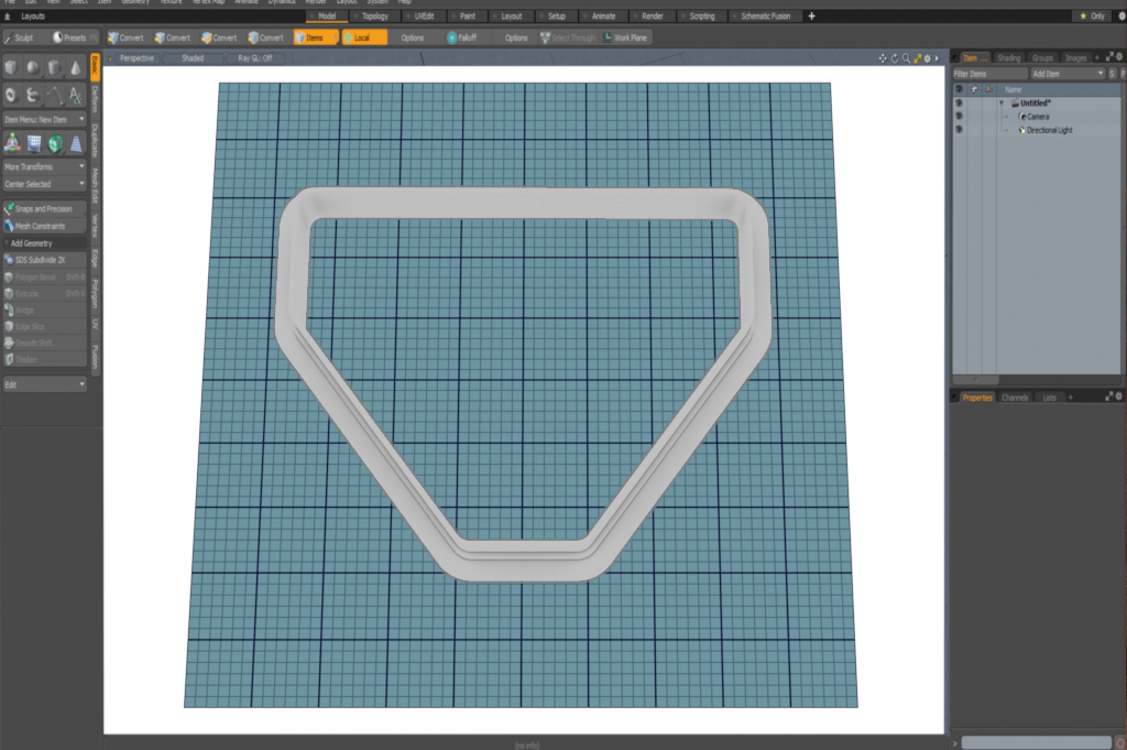 Home Plate Cutter STL File