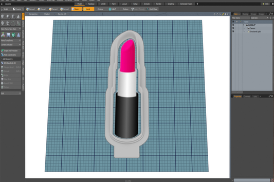 Lipstick Cutter STL File