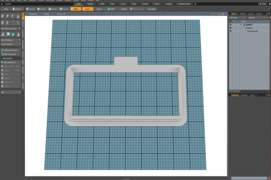 Long Rectangle Cutter STL File