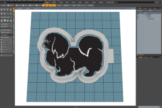 Pekingese Dog Cutter STL File