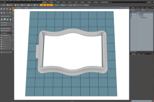 Rectangle Curve Joey Cutter STL File