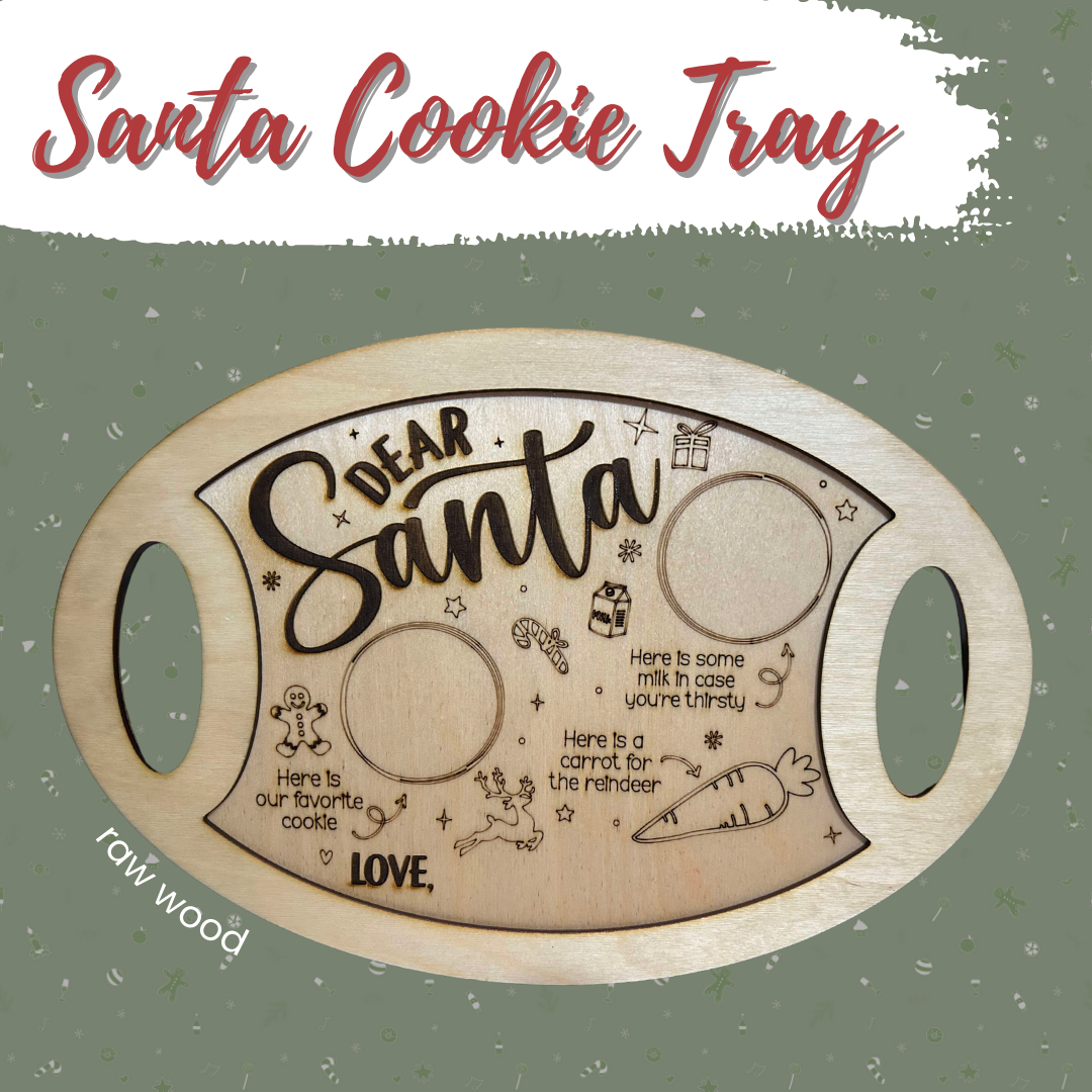 Santa Cookie Tray