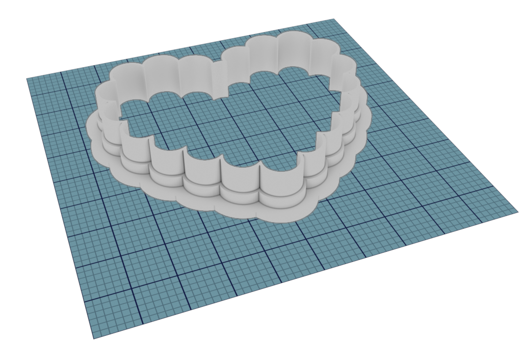 Scalloped Heart Cutter STL File