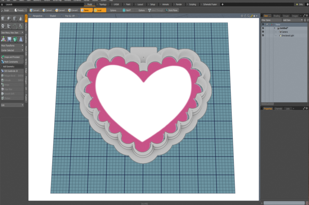 Scalloped Heart Cutter STL File