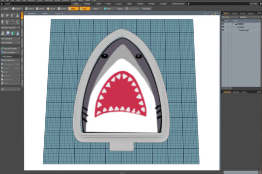 Shark Mouth Cutter STL File