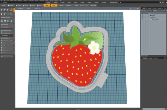 Strawberry Cutter STL File