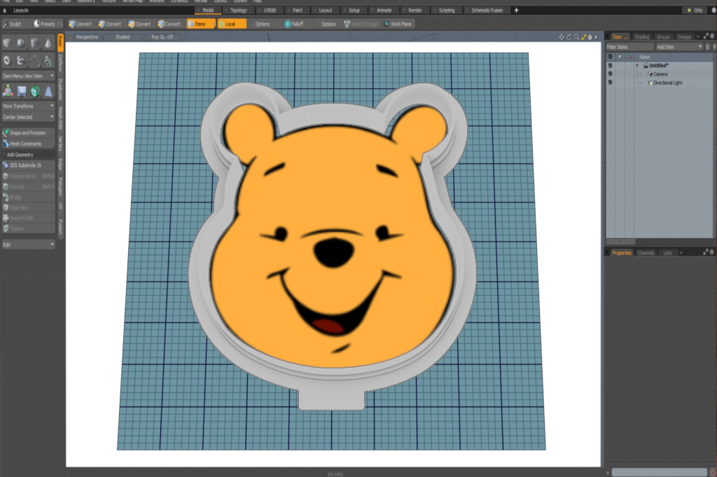 Winnie The Pooh Face Cutter STL File