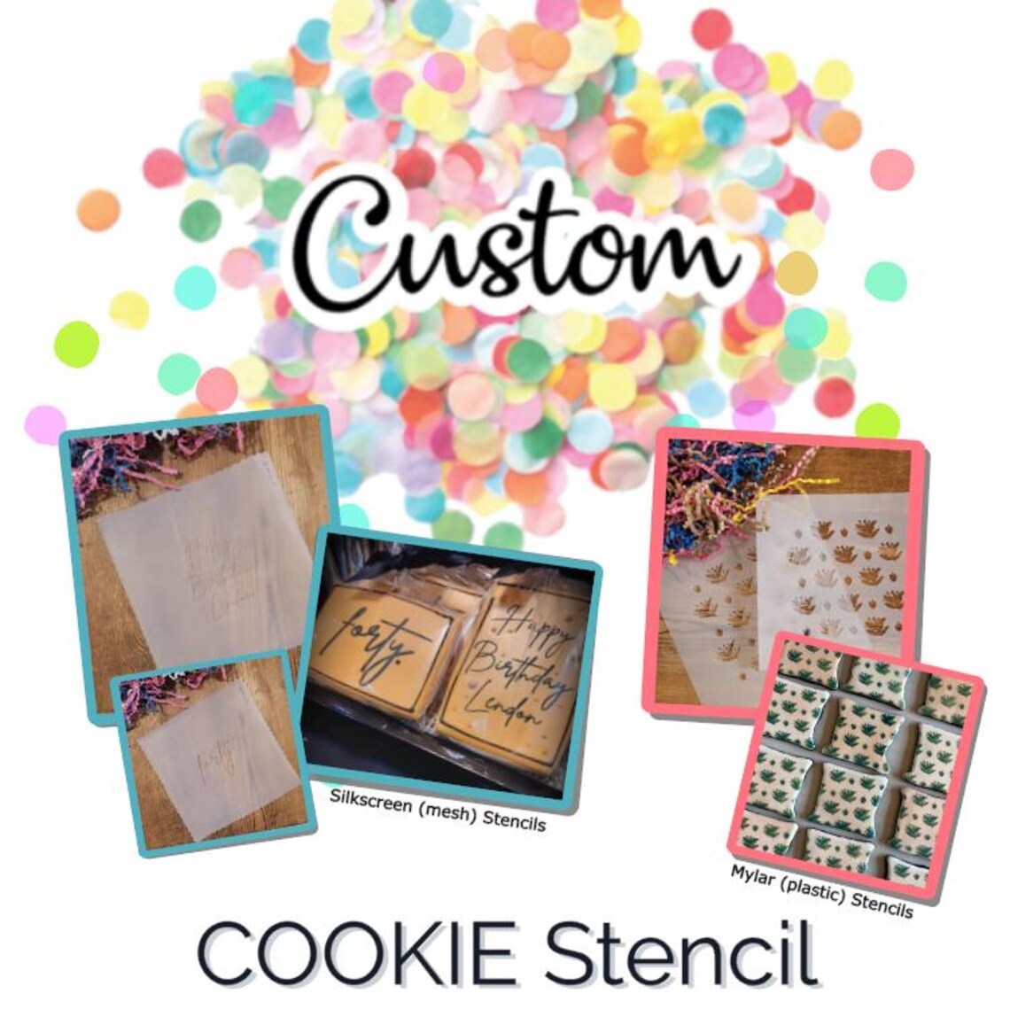 Custom **COOKIE** Stencil