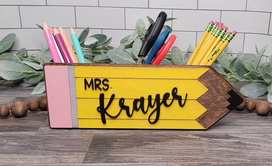 Personalized Pencil Holder - Teacher gift