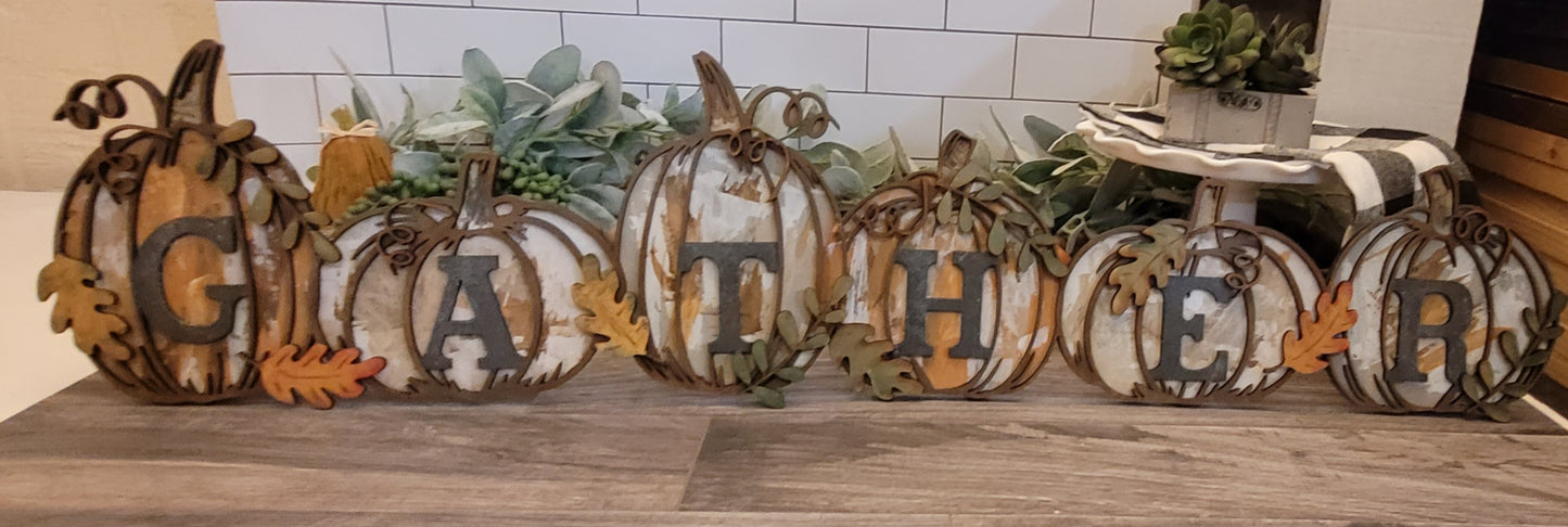 Thanks/Gather Pumpkin Home Decor - Class