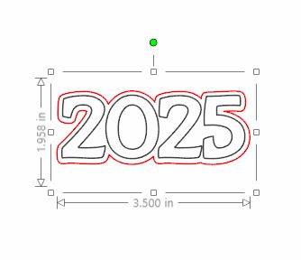 Class of 2025 - Outline Cutter STL File