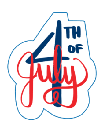 4th of July (wording) STL File