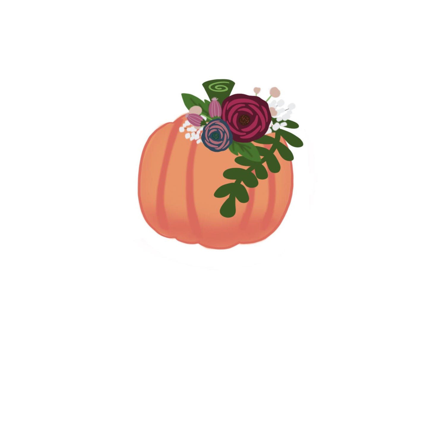 Floral Pumpkin Cutter STL File