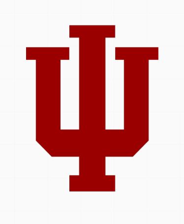 Indiana University (2 pc) Cutter