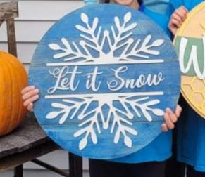 Let It Snow - Door Hanger - DIY Kit