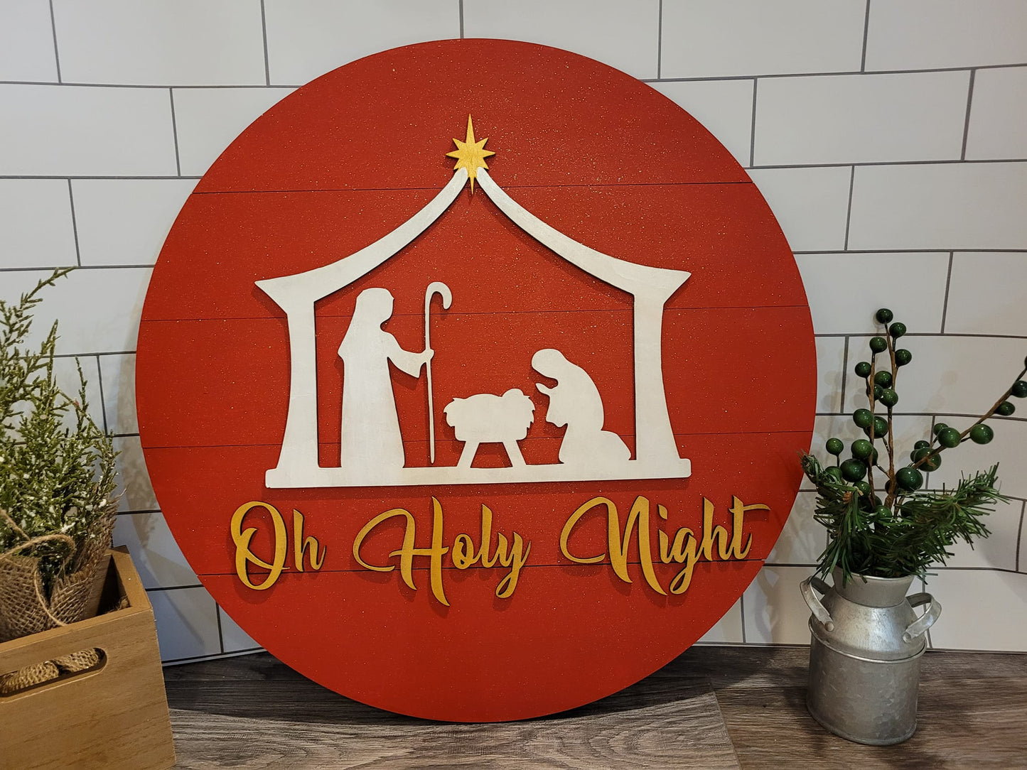 Oh Holy Night- Door Hanger - DIY Kit