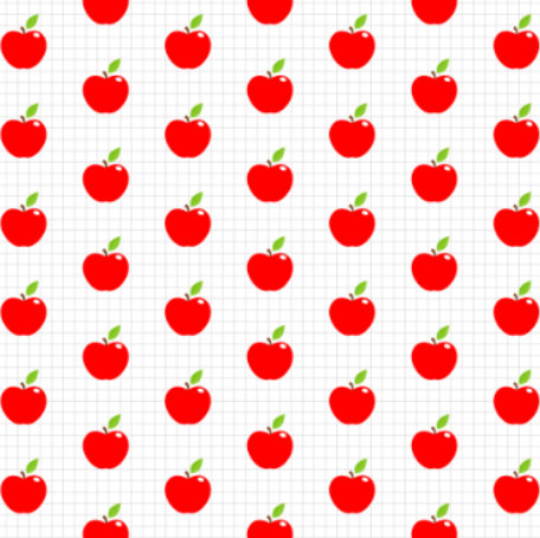 Apple Pattern Background Stencil